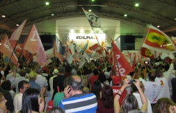 Ato com Lula e as centrais sindicais em apoio à Dilma 09/10/2014