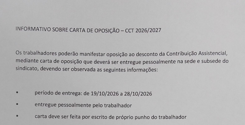 INFORMATIVO SOBRE CARTA DE OPOSIÇÃO – CCT 2026/2027 whatsapp image 2026 10 19 at 12.00.16