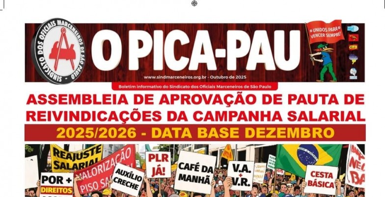 ASSEMBLEIA DE APROVAÇÃO DE PAUTA DE REIVINDICAÇÕES DA CAMPANHA SALARIAL 2025/2026.DATA BASE DEZEMBRO. jornal sindfibra2