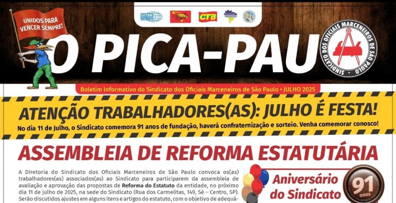 BOLETIM INFORMATIVO JULHO 2025. jornal frente